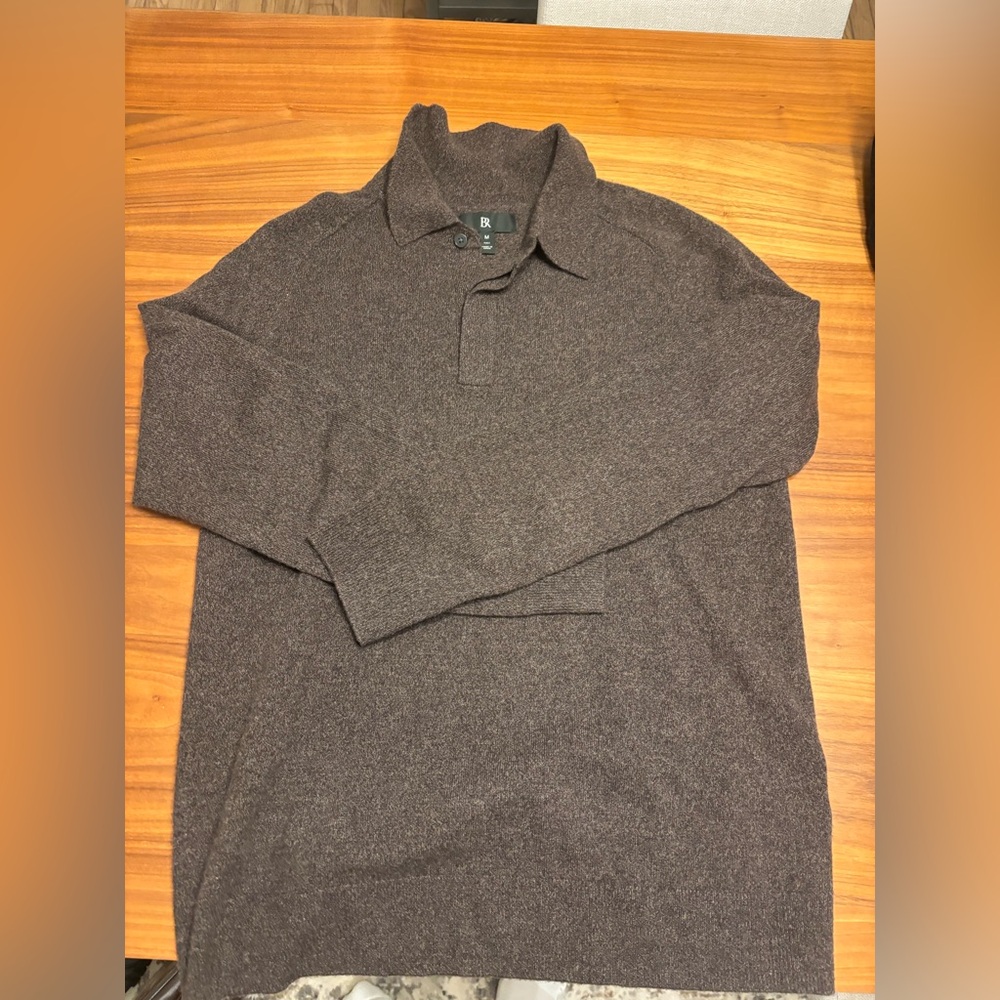 Banana Republic Vaggio Cashmere Sweater Polo